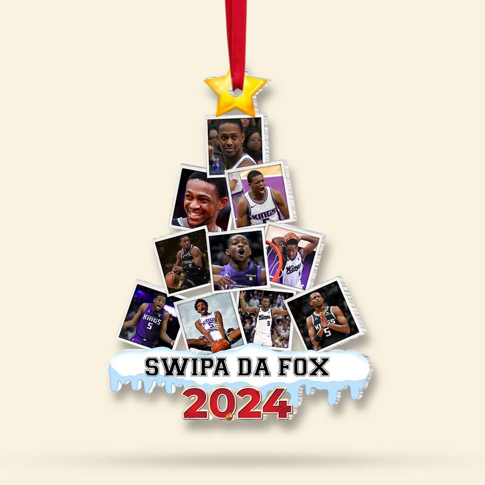Personalized Christmas Ornament for Basketball Enthusiasts - Custom Photo Design Ornament PopCulturePrints