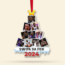 Load image into Gallery viewer, Personalized Christmas Ornament for Basketball Enthusiasts - Custom Photo Design Ornament PopCulturePrints
