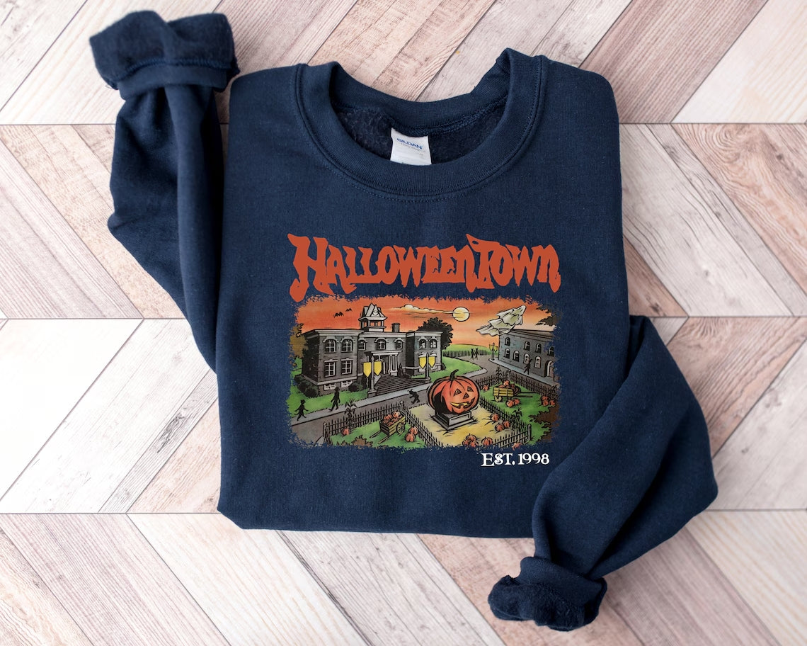 Horror Icons Boys of Fall Hoodie - Chilling Halloween Graphic Sweatshirt