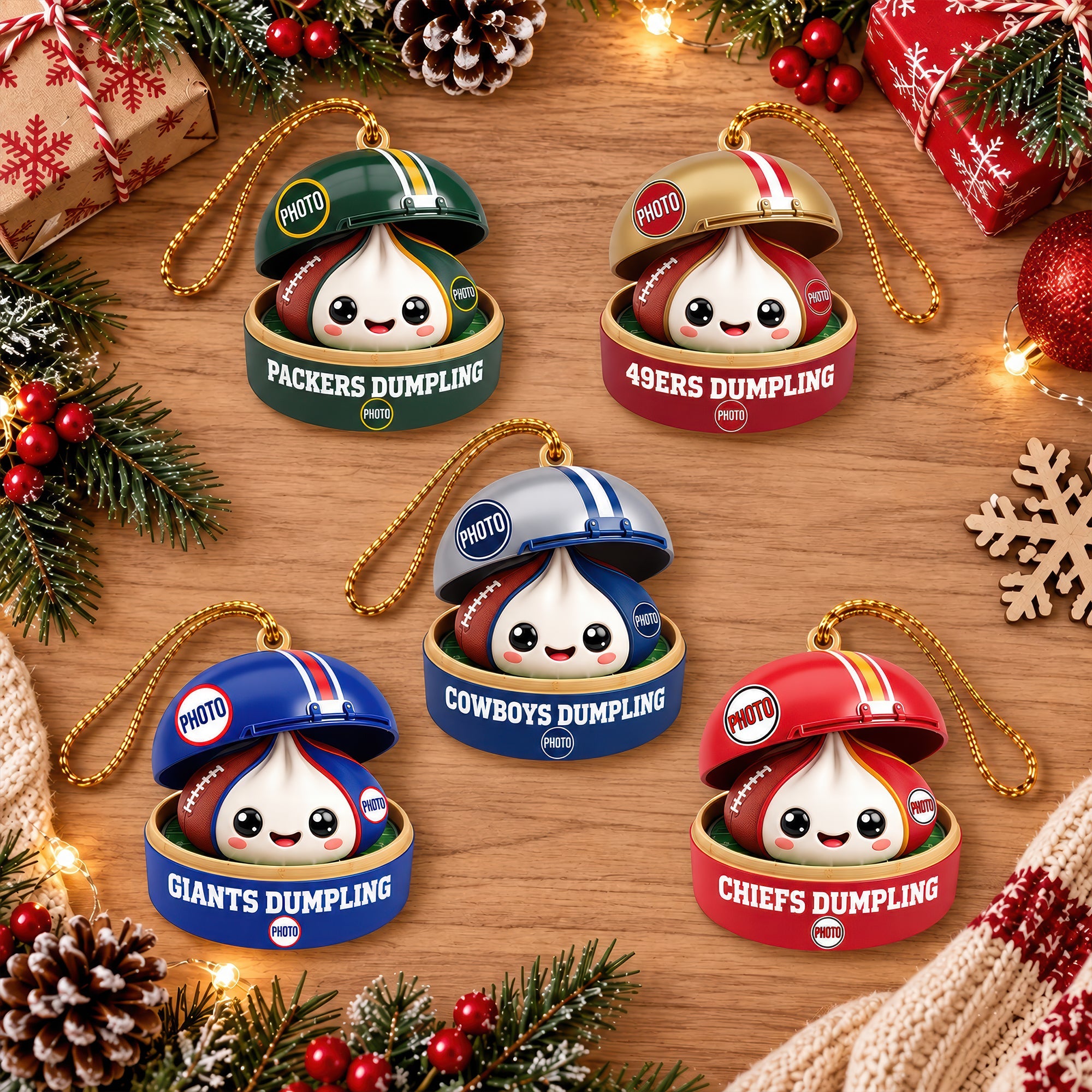 Sport Dumpling Ornament - Personalized Christmas Gift for Sport Fans