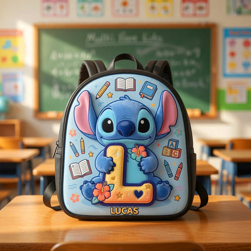 Unlock Adventure: Cute Alien Backpack - Personalized School Bag for Kids Backpack PopCulturePrints