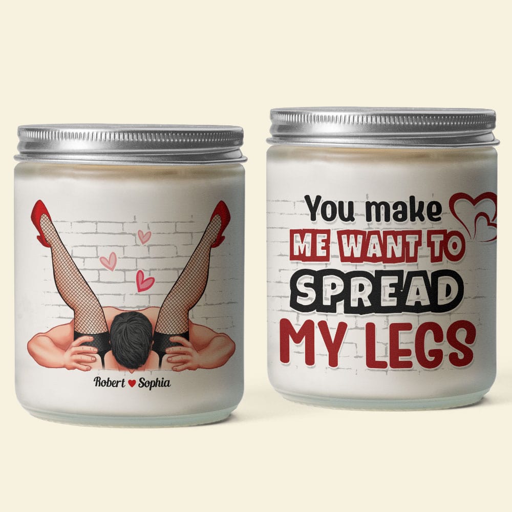 Personalized Couple Scented Candle - Fun & Flirty Design Scented Candle PopCulturePrints