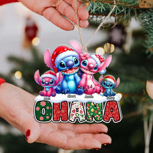 Load image into Gallery viewer, Custom Family Christmas Ornament - Ohana Edition Ornament PopCulturePrints
