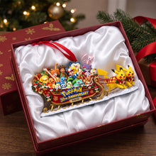 Load image into Gallery viewer, “Celebrate the Pokémon Journey!” - 30th Anniversary Creature Christmas Ornament - Personalized Gift for Pokémon Fans Ornament PopCulturePrints
