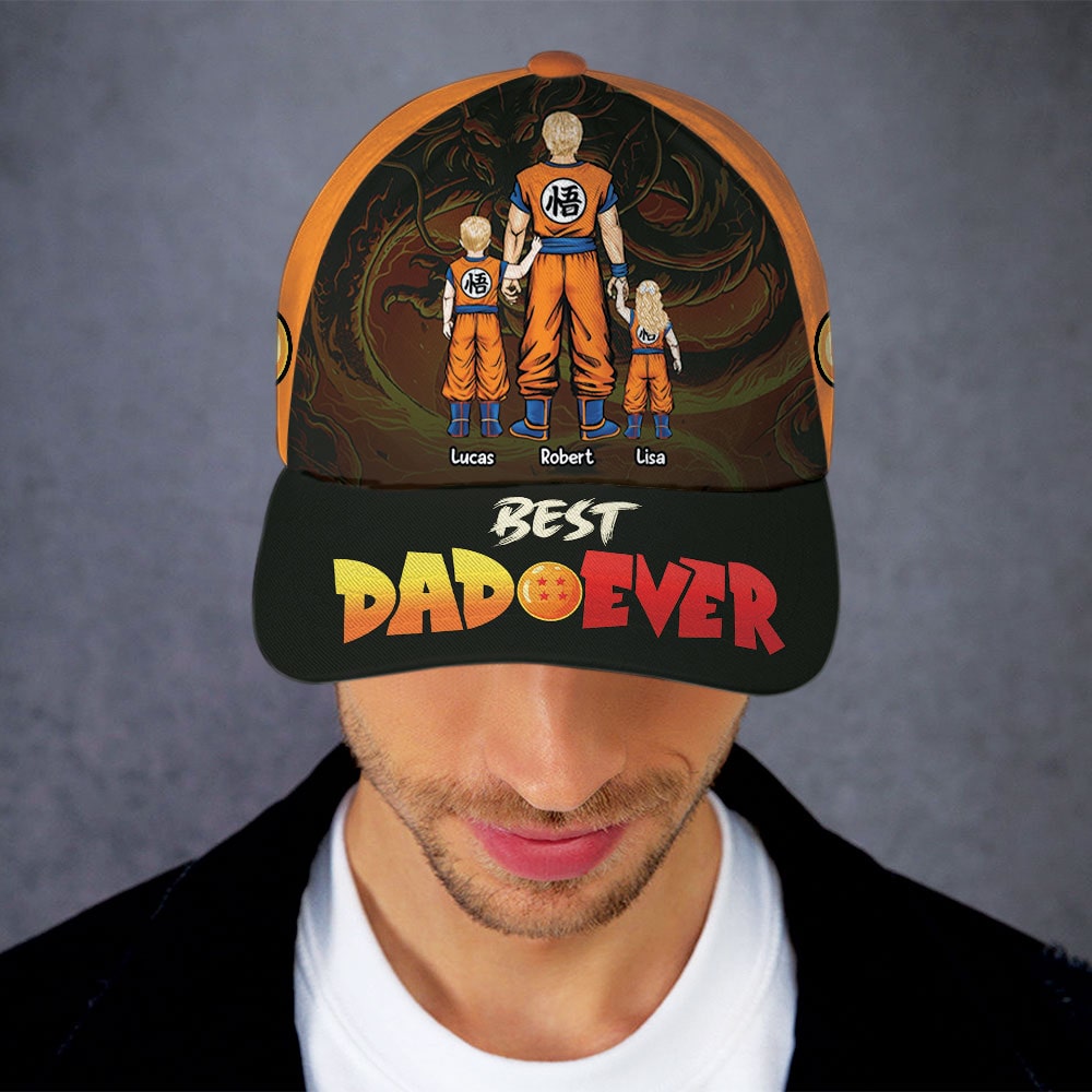 Custom Anime-Inspired Cap for Dad - Best Dad Ever