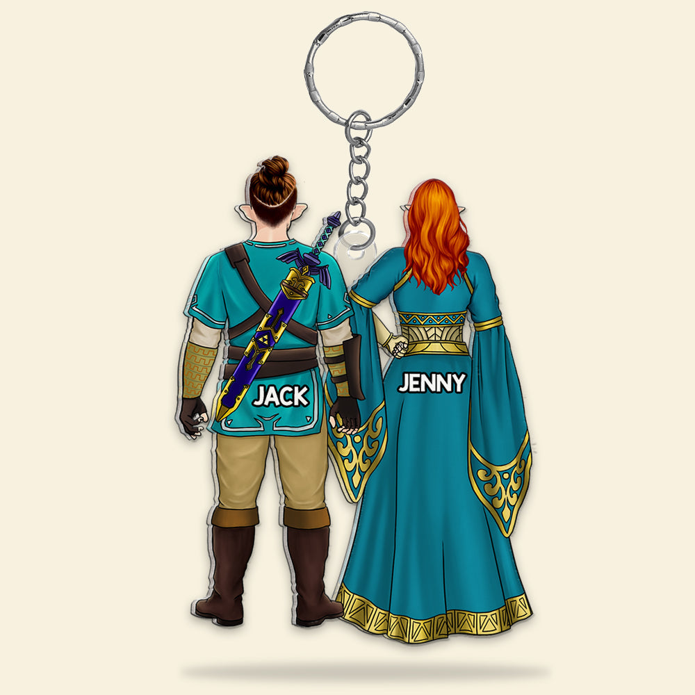 Personalized Couple Keychain - Custom Character Design for Jack & Jenny Keychains PopCulturePrints