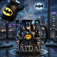 Load image into Gallery viewer, "Be Your Child’s Hero!" - Custom Strong Dad and Kids Magic Coffee Mug - Unique Gift for Dad, Grandpa, and More Coffee Mug PopCulturePrints
