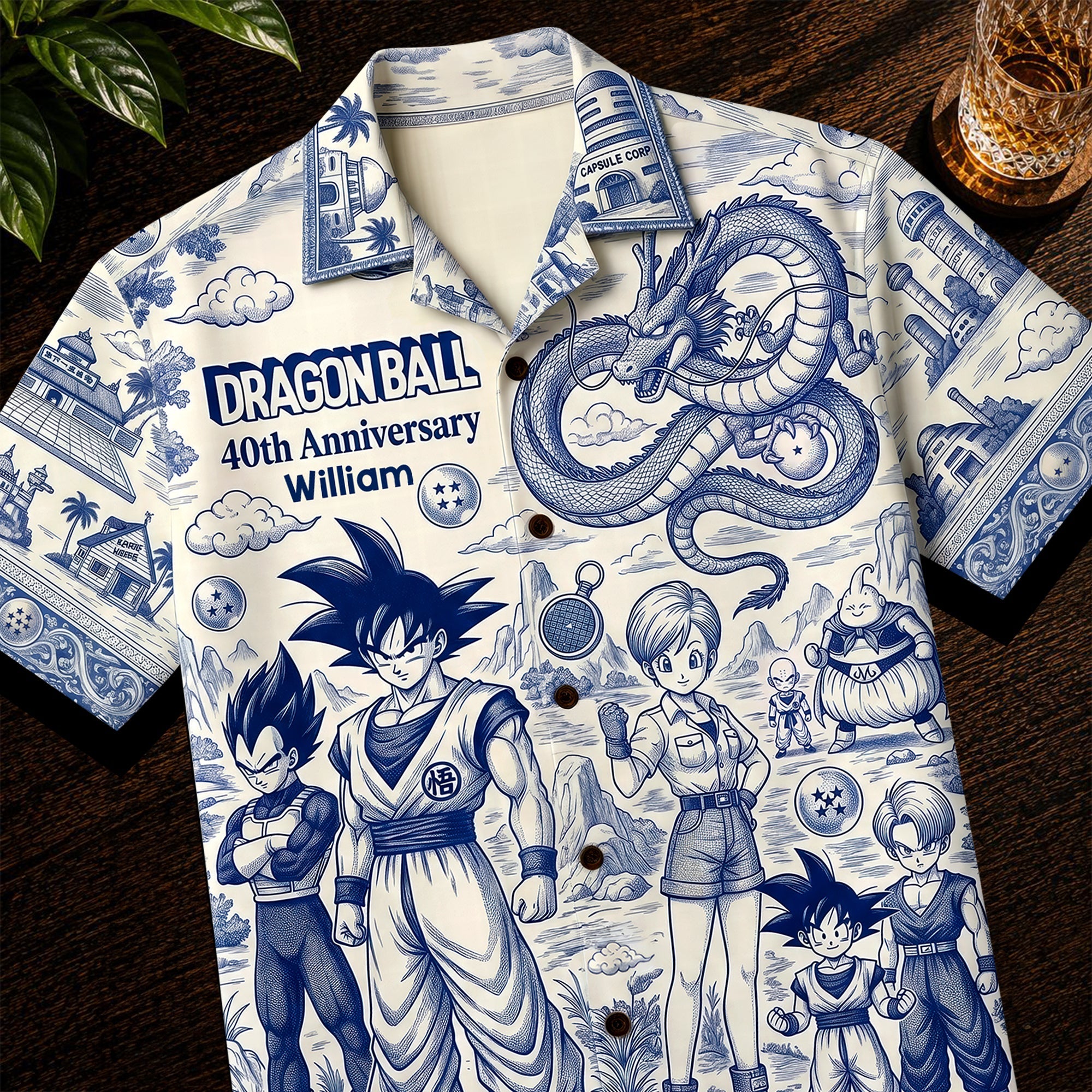 Embrace the Adventure: Fantasy Adventure Hawaii Shirt - Personalized Anniversary Gift for Dragon Ball Fans
