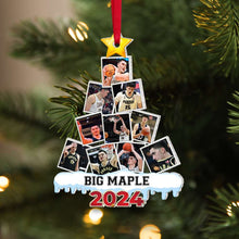 Load image into Gallery viewer, Personalized Basketball Fan Christmas Ornament 2024 Ornament PopCulturePrints
