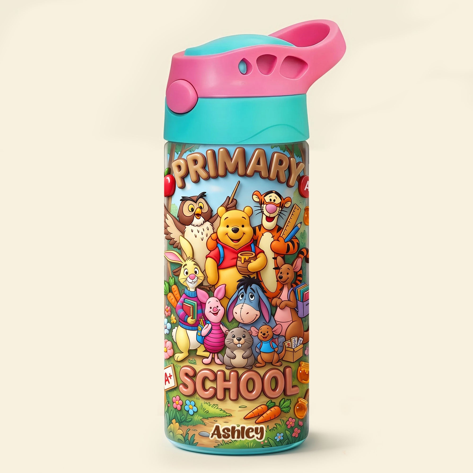“Cheers to New Adventures!” - Personalized Primary School 12oz Kid Tumbler - Perfect Gift for Back to School Kids