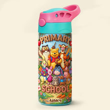 Load image into Gallery viewer, “Cheers to New Adventures!” - Personalized Primary School 12oz Kid Tumbler - Perfect Gift for Back to School Kids
