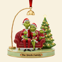 Load image into Gallery viewer, Celebrate Family Joy: Funny Green Family Christmas Ornament - Personalized Gift for Everyone Ornament PopCulturePrints
