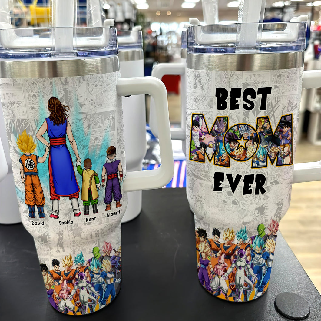 Personalized Anime Inspired Tumbler - Best Mom Ever Gift Tumbler Cup PopCulturePrints