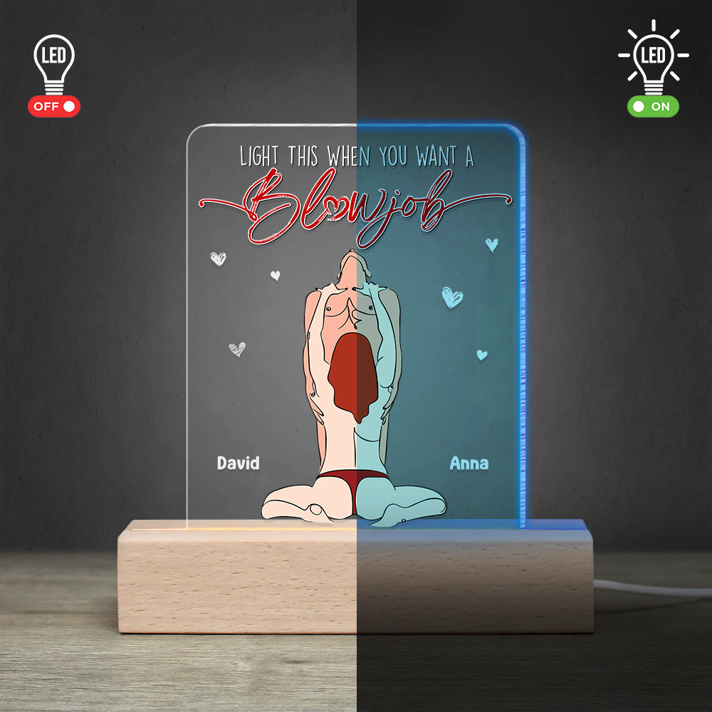 Personalized LED Light for Couples - Unique Romantic Gift Led Night Light PopCulturePrints
