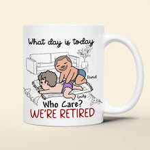 Load image into Gallery viewer, Personalized Retired Couples Coffee Mug Coffee Mug PopCulturePrints
