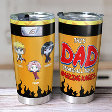 Load image into Gallery viewer, Personalized Anime Dad Tumbler - Custom Family Ninja Gift Tumbler Cup PopCulturePrints
