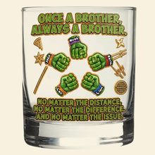 Load image into Gallery viewer, Once a Brother, Always a Brother - Personalized Round Glass Gift for Brothers
