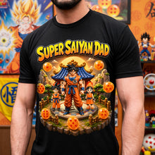 Load image into Gallery viewer, “Super Saiyan Dad” - Personalized Gifts for Father’s Day Shirt Shirts PopCulturePrints

