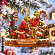 Load image into Gallery viewer, I Adore You and Love Every Part of You - Personalized Furry Naughty Couples Acrylic Ornament Ornament PopCulturePrints
