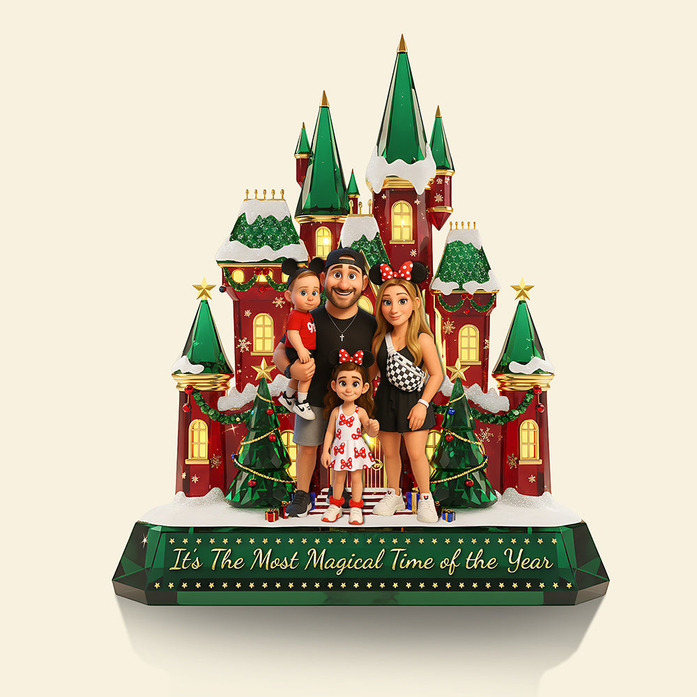 Create Magical Memories This Christmas - Personalized Family Custom Photo Acrylic Plaque Shaped Plaques PopCulturePrints