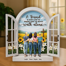 Load image into Gallery viewer, A Friend Is God&#39;s Way - Personalized Acrylic Plaque for Best Friends Shaped Plaques PopCulturePrints

