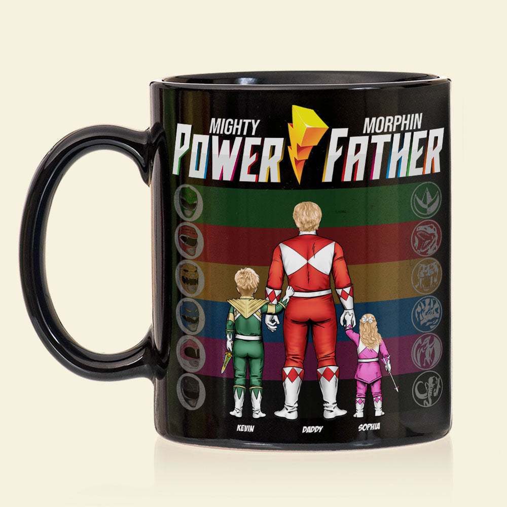 Mighty Power Father Mug - Personalized Gift for Dad Coffee Mug PopCulturePrints