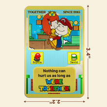 Load image into Gallery viewer, Personalized Wallet Card for Couples - We&#39;re Together Wallet Card PopCulturePrints
