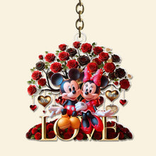 Load image into Gallery viewer, Romantic Personalized Acrylic Keychain for Couples - Valentine&#39;s Day Gifts Keychains PopCulturePrints
