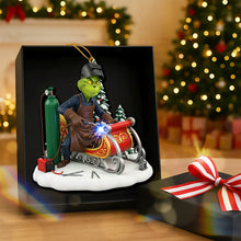 Load image into Gallery viewer, “Guess Who Made Santa&#39;s Sleigh?” - Personalized Badass Welder Christmas Ornament Ornament PopCulturePrints
