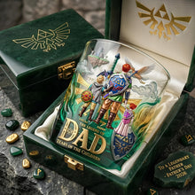Load image into Gallery viewer, To a Legendary Dad - Celebrate Fatherhood with Personalized Round Glass Gift Glass PopCulturePrints
