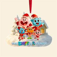 Load image into Gallery viewer, &quot;Celebrate Family Togetherness with Our Personalized Christmas Ornament&quot; - Cute Family Christmas Ornament, Custom Gift for Family and Friends Ornament PopCulturePrints
