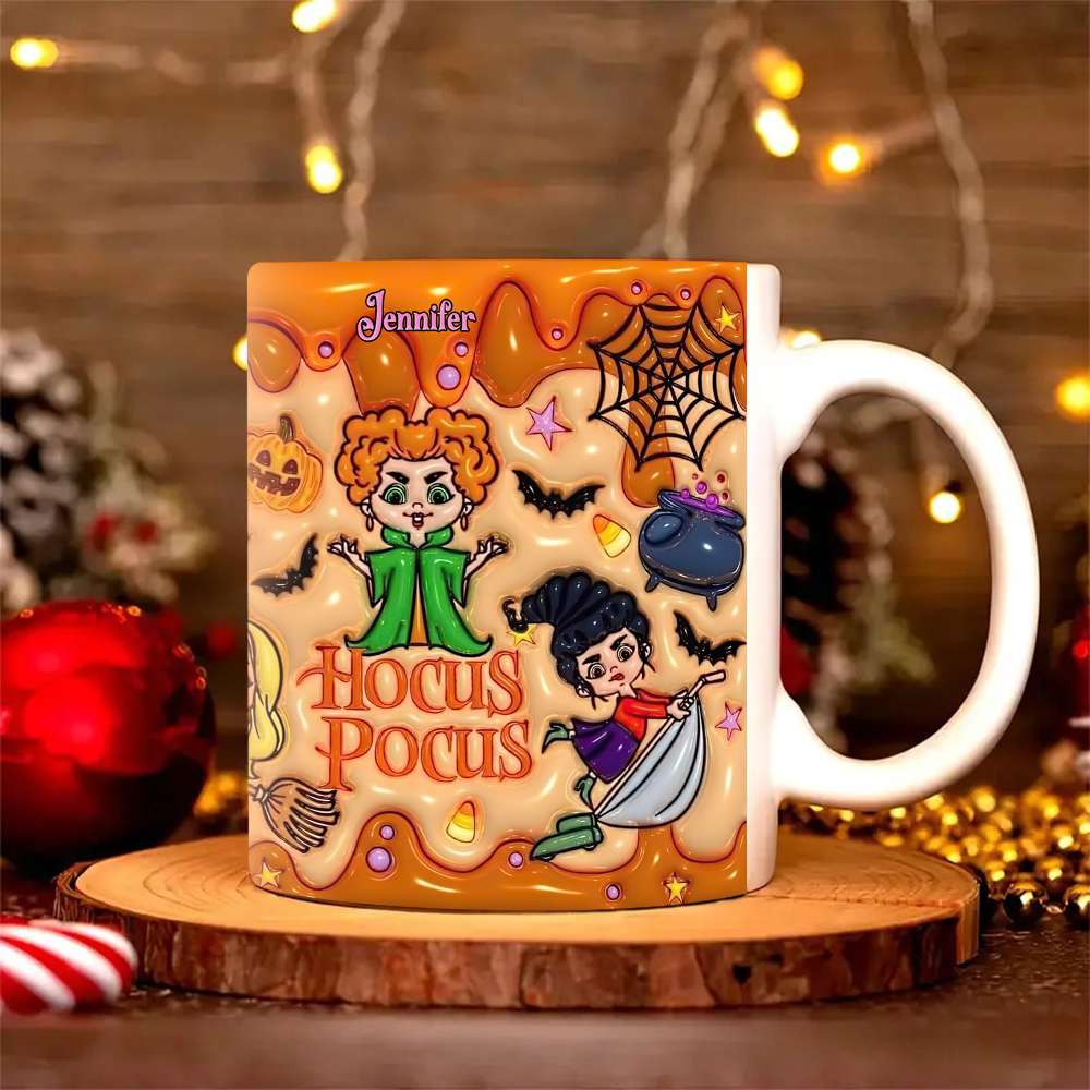 Personalized Halloween Hocus Pocus Coffee Mug – Custom Name