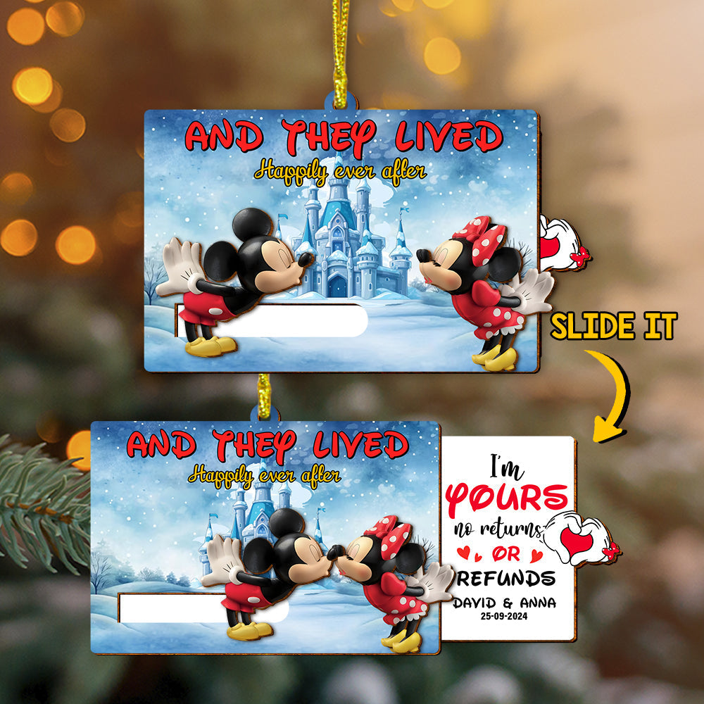 Customizable Couple's Ornament - Happily Ever After | Valentine's Day Gifts | Personalized Gifts Ornament PopCulturePrints