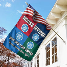 Load image into Gallery viewer, Personalized House Divided Flag for Football Lovers Flag PopCulturePrints
