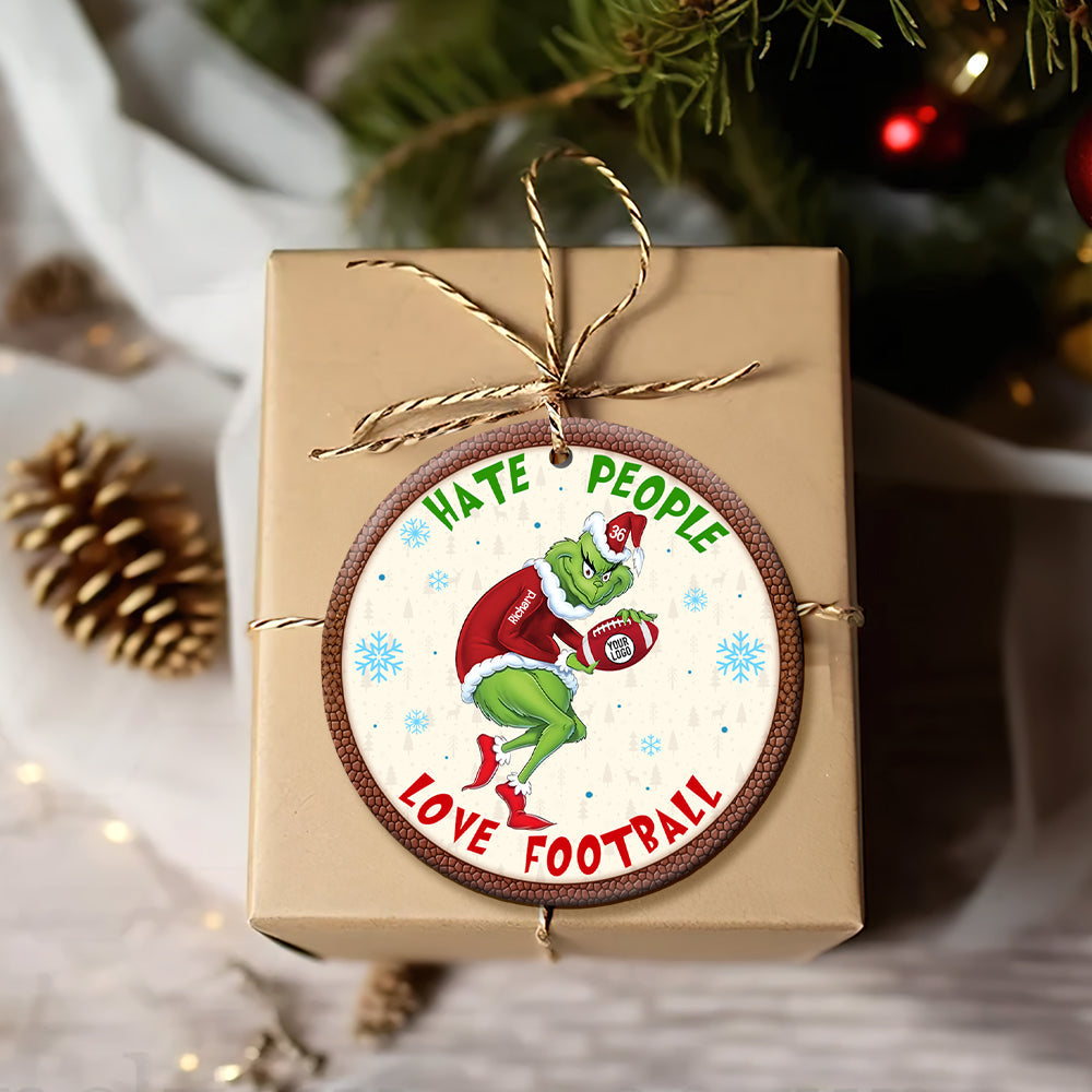 Customized Christmas Ornament for Football Enthusiasts Ornament PopCulturePrints