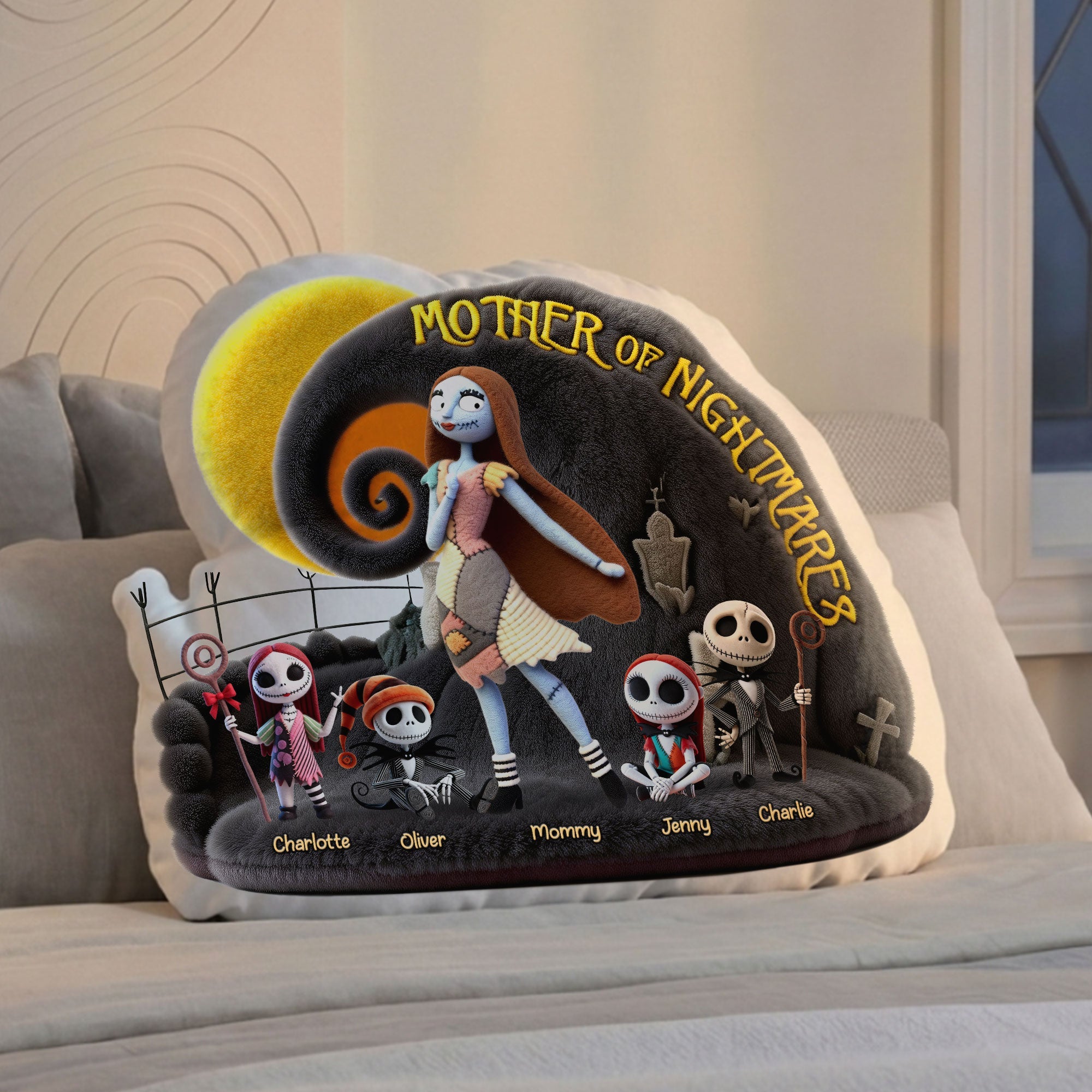 “Bring Comfort to Your Mom” - Love Mother Custom Shape Pillow - Personalized Gift for Moms, Grandmas, and Loved Ones Pillow PopCulturePrints