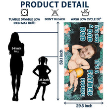 Load image into Gallery viewer, It&#39;s Not a Dad Bod, It&#39;s a Father Figure - Custom Personalized Beach Towel Beach Towel PopCulturePrints
