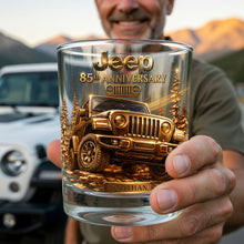 Load image into Gallery viewer, "Adventure Awaits" - Off-road Glory Round Glass, Personalized Gifts For Off-road Lovers
