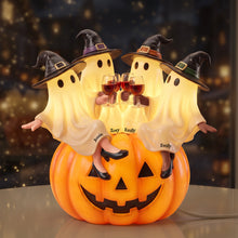 Load image into Gallery viewer, Spooky Ghost Friends Acrylic Light Box - Personalized Halloween Gift for Your Besties Light Box PopCulturePrints
