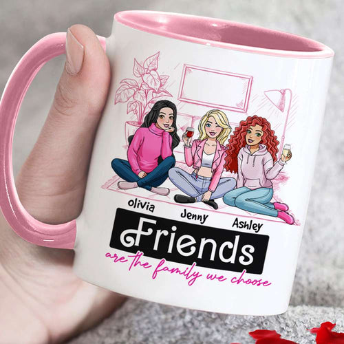 Personalized Friendship Mug - Friends Are Family Coffee Mug PopCulturePrints