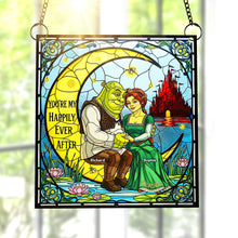 Load image into Gallery viewer, &quot;You&#39;re My Happily Ever After&quot; - Customized Fantasy Love Suncatcher Ornament - Unique Personalized Gift for Couples, Friends &amp; Family Ornament PopCulturePrints
