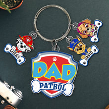 Load image into Gallery viewer, Custom Dad Keychain with Cartoon Charms Keychains PopCulturePrints
