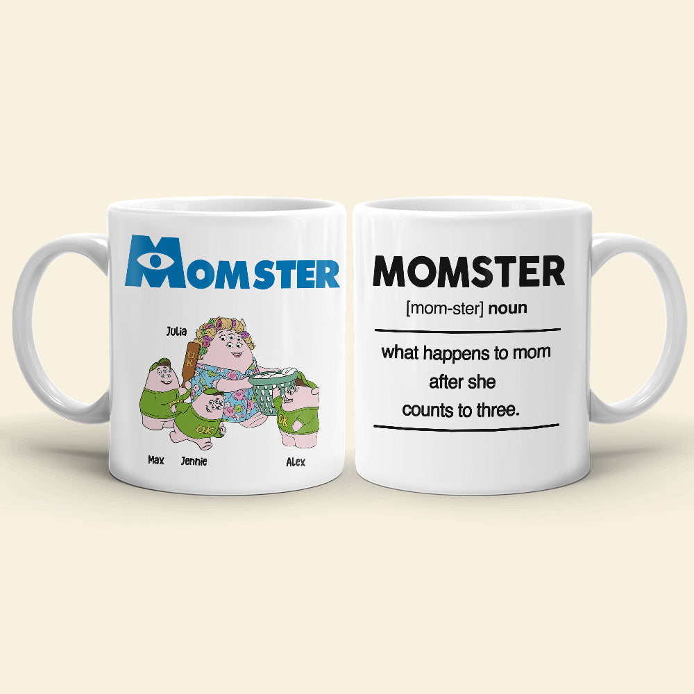 Personalized Momster Mug - Fun Mother's Day Gift Coffee Mug PopCulturePrints