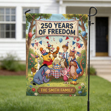 Load image into Gallery viewer, "Celebrate 250 Years of Freedom with Your Family - Personalized Garden Flag for Special Occasions"
