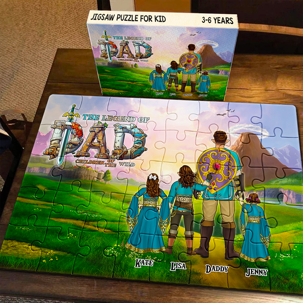 The Legend Of Dad Puzzle - Custom Jigsaw for Dads Jigsaw Puzzles PopCulturePrints