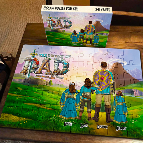 The Legend Of Dad Puzzle - Custom Jigsaw for Dads Jigsaw Puzzles PopCulturePrints