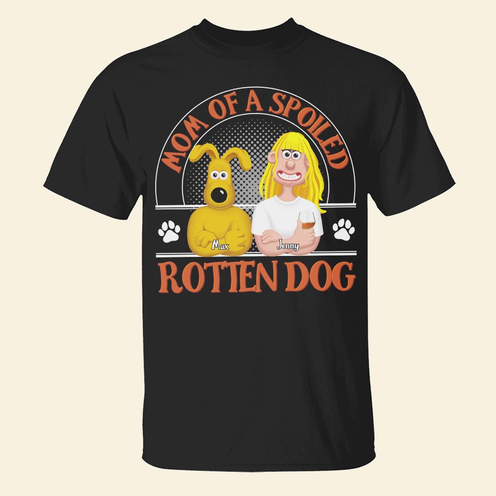 Mom of Spoiled Rotten Dogs T-Shirt - Perfect Gift for Dog Lovers Shirts PopCulturePrints