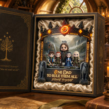 Load image into Gallery viewer, "One Dad to Rule Them All" - Mythic Adventure Dad Acrylic Plaque - Personalized Gift for Fathers, Grandpas and Dads Shaped Plaques PopCulturePrints
