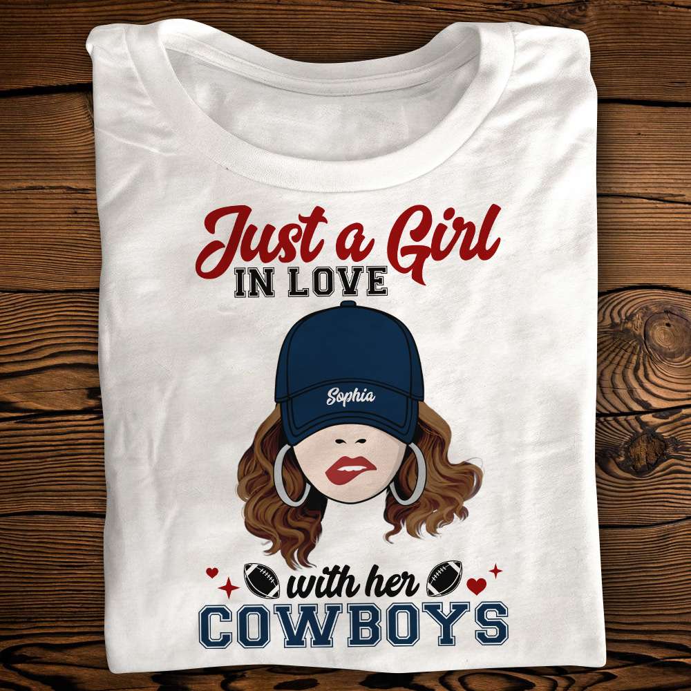 Custom Football Lover's Girl Shirt