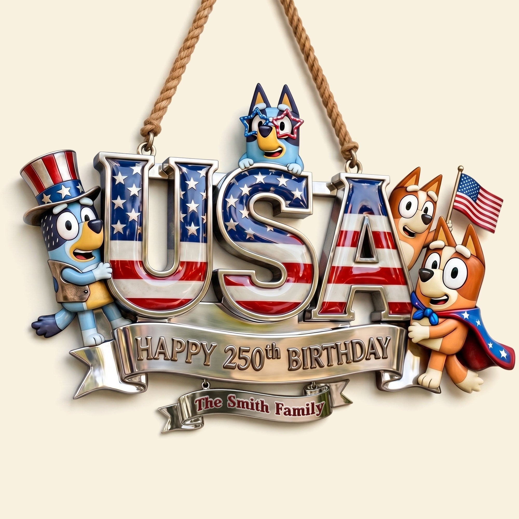 Celebrate Freedom with Style – USA 250th Anniversary Acrylic Sign - Personalized Gifts for Patriots